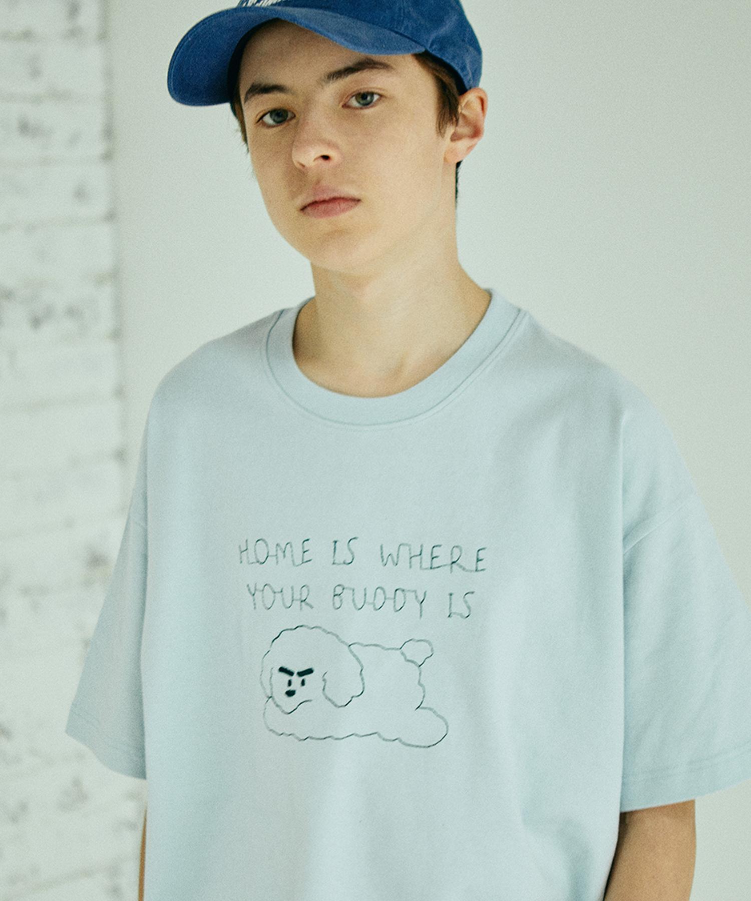 Konnichiwa Bonjour Animal T-Shirt (Water) 2 Medium