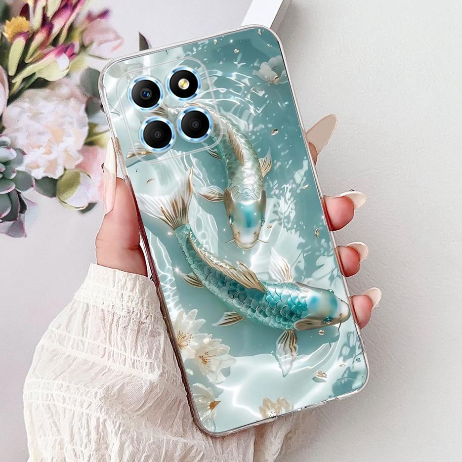 For Honor X6 Case Honor X8 5G VNE-N41 New Fashion Painted Cover Soft Slim Phone Case For Honor 70 Lite HonorX6 HonorX8 5G Fundas