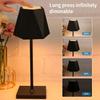 Portable  LED Desk Lamp 3 Colors Stepless Dimming Rechargeable Table Lamp for Bedroom Cafe Outdoor Patio Waterproof Decor Light