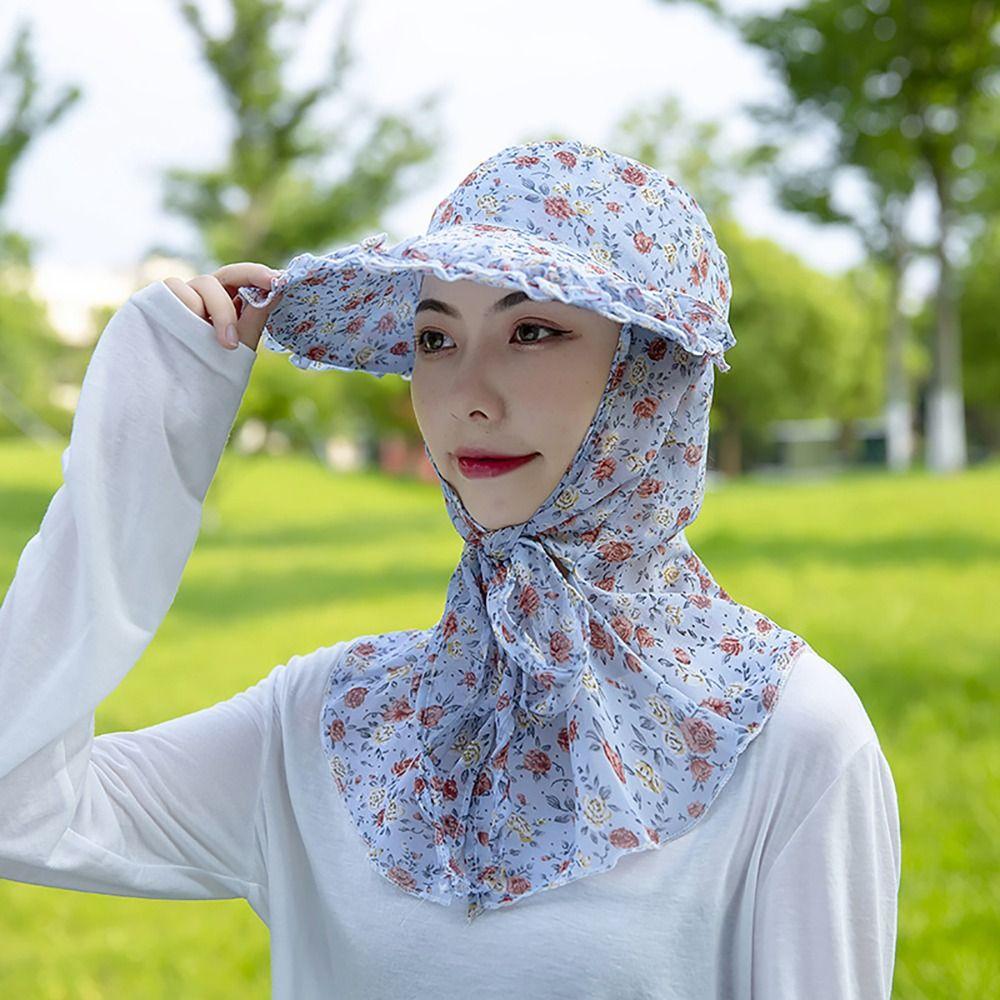 Wide Brim Bucket Hat Sunscreen Tea Picking Cap New Sun Hat  Outdoor
