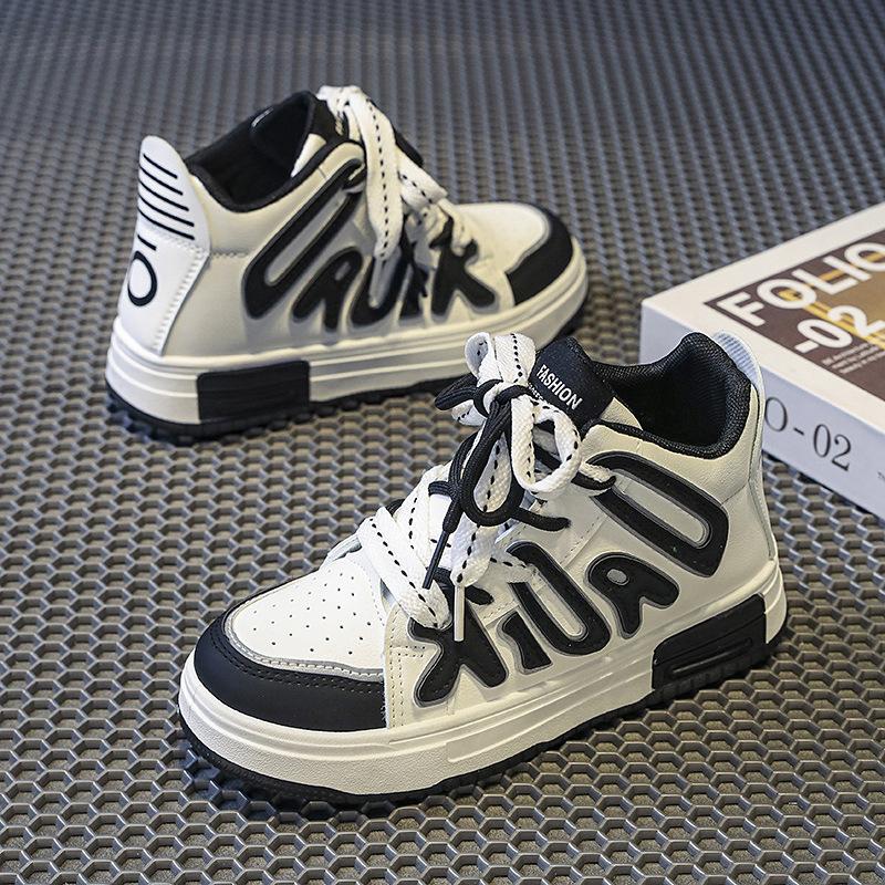 

Boys shoes autumn and winter high-top shoes breathable casual board shoes medium-sized older boys little white shoes children s sports shoes women 40