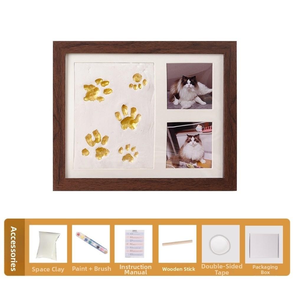 Creative Footprint Frame Safe Pet Paw Print Frame Horizontal Frame Handprint Kit Children Gift