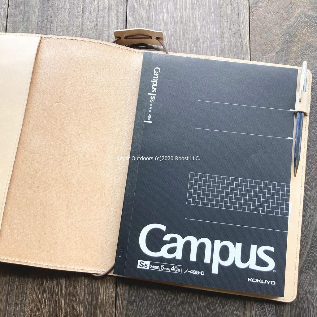 Roost Outdoors Genuine Leather Notebook Cover B5 Semi-B5 Leather Notebook Cover Natural Leather