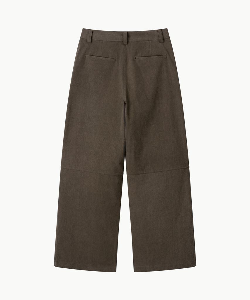 Leondi Wood Pitched Parachute Pants - Brown