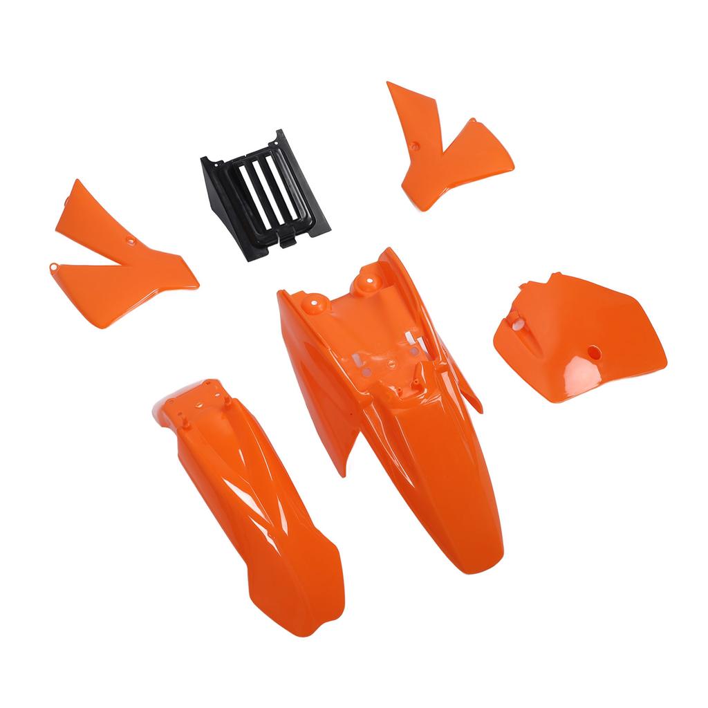 Motorcycle Fairing Cover Kit Orange Front Wheel Mudguard Splash Guard Kit for Senior Adventure Junior 50cc SX SR JR 1997 to 2010