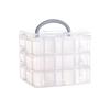 Portable 3-Tier Plastic Storage Box Set