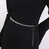 Casual Vintage Women Waist Chain Silver Adjustable Pants Chain Versatile Tassel Waist Chain Women Decorative Body Jewelry