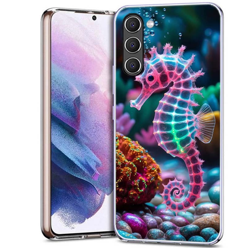 Seahorse Underwater Fantasy Phone Case for Samsung A54 A14 A24 A34 A17 A37 A57 A55 A35 A25 A15 A13 A23 A33 A53 A07 A05S A04S A03