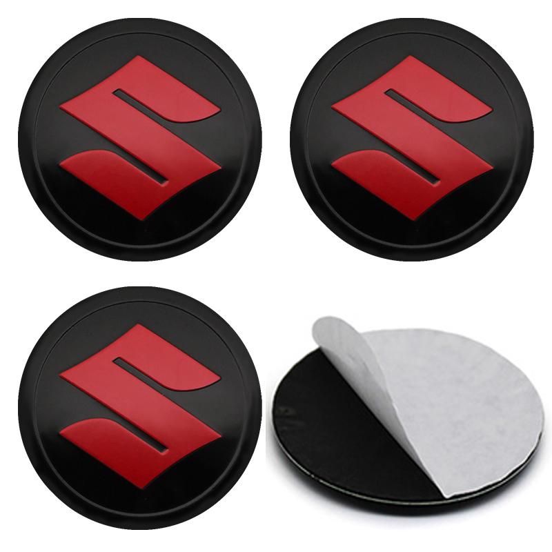 

For Suzuki JIMNY Grand vitara Sx4 Swift Alto 4Pcs 56mm S Logo Decal Car Badge Emblem Wheel Center Hub Cap Stickers Accessories