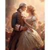 Vintage Romanticism Couple Painting Posters and Prints Canvas Printing Romantic Wall Art Picture for Living Room Home Decor Gift