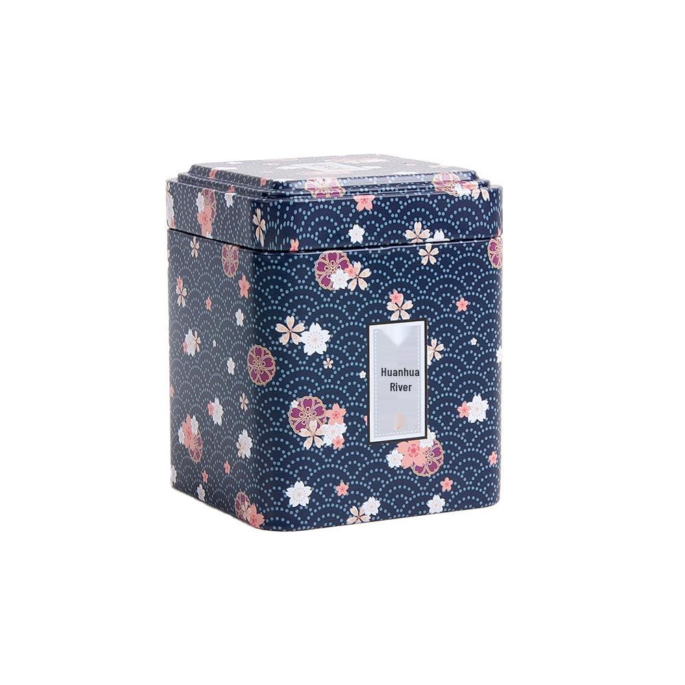 50g Universal Square Tin Tea Storage Box for Red or Green Tea