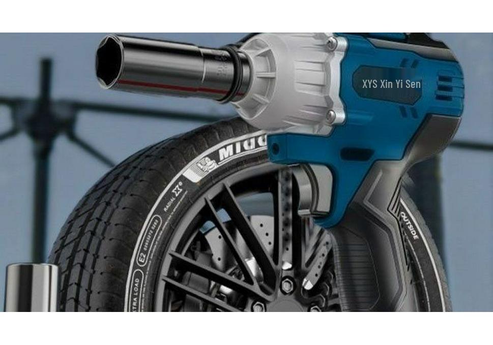 Rechargeable Brushless Impact Wrench with Lithium Battery for Auto Repair & Woodworking