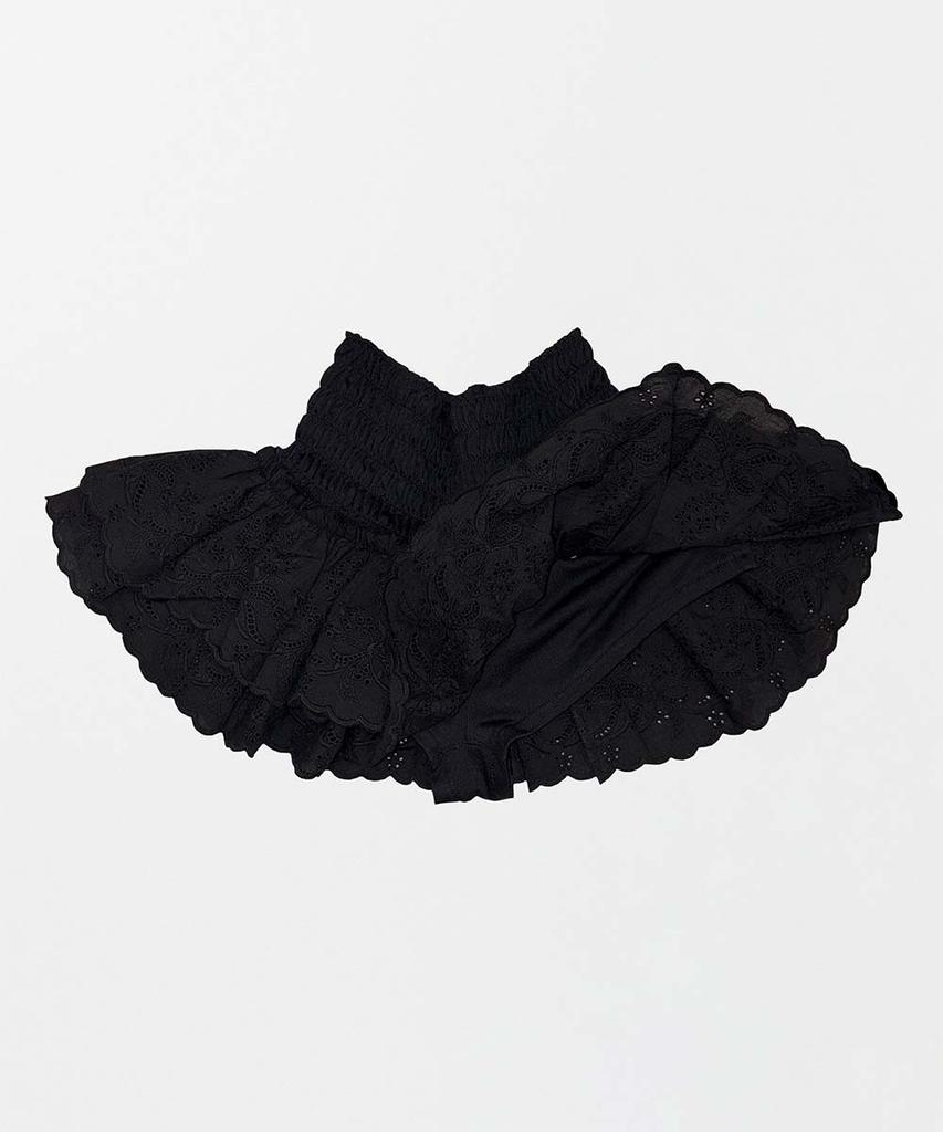 SCULPTOR Eyelet Tutu Mini Skort Black