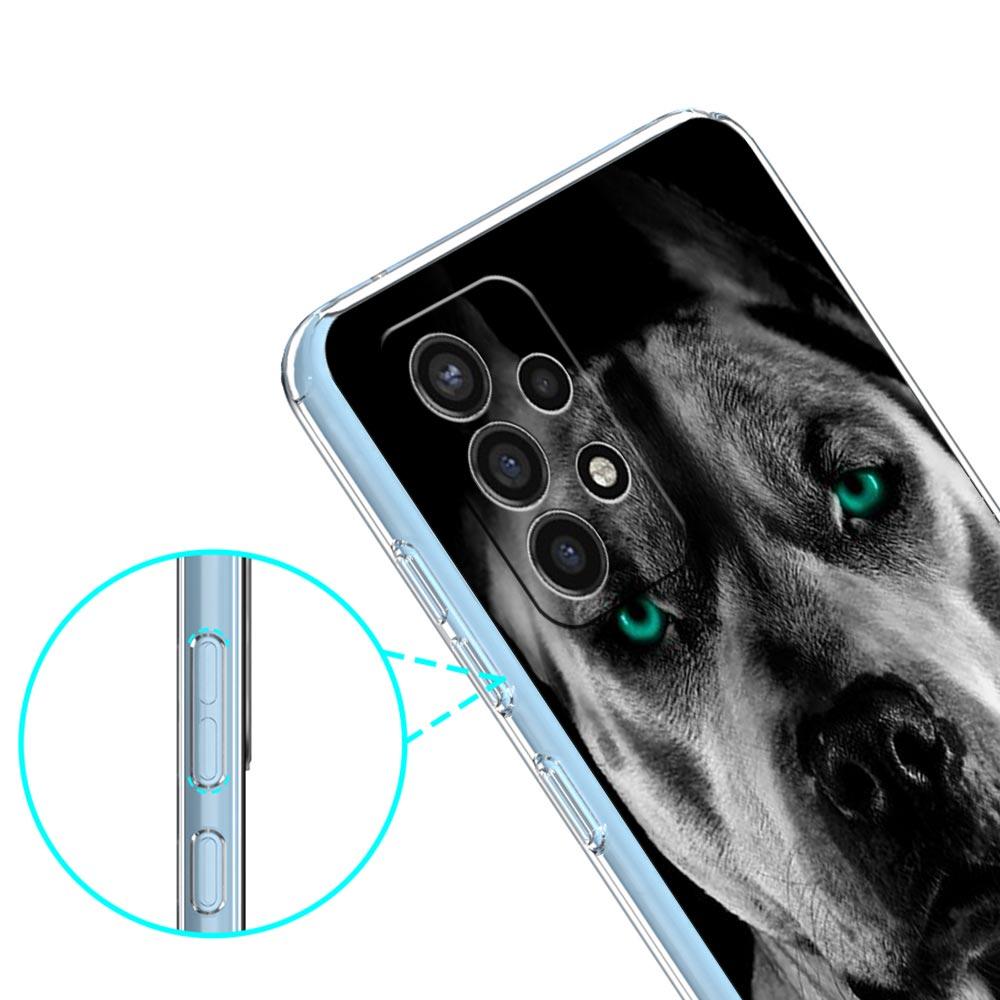 Clear Phone Case for Samsung Galaxy A13 A51 A71 A21S A12 A11 A31 A52 A41 A23 A53 A73 A32 5G A03S Silicone Cover Rottweiler Dog