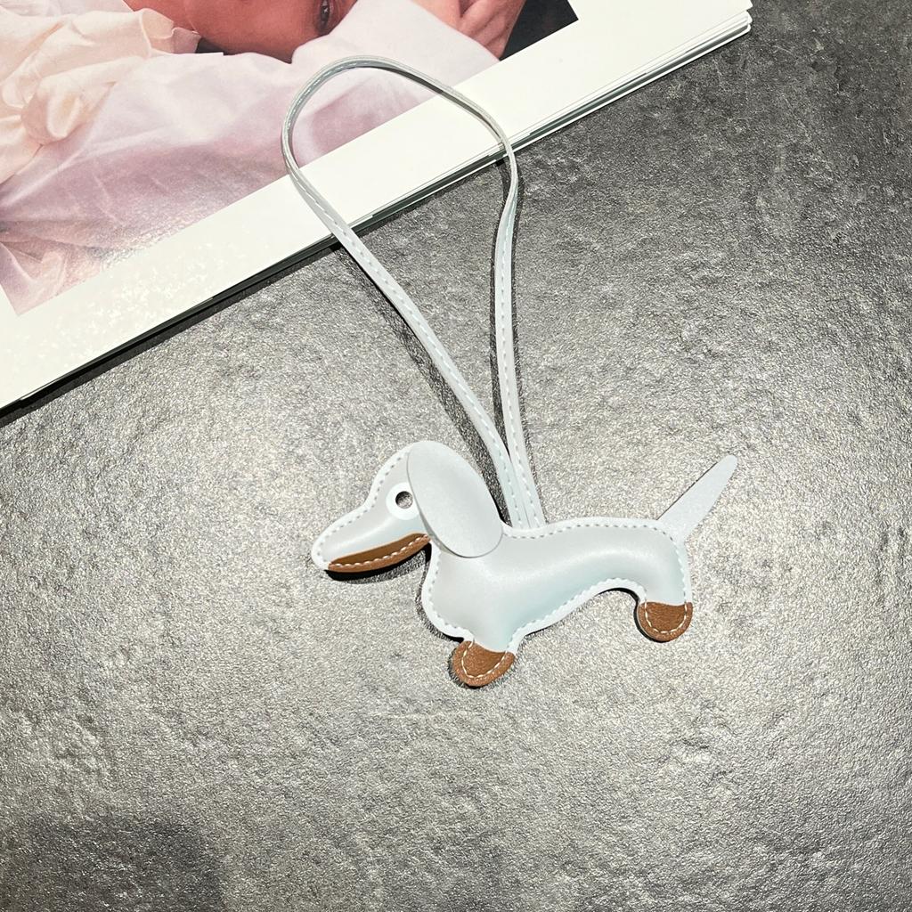 Llavero Creativo Lindo Perro Salchicha Europeo Colgante de Bolso Joyería para Llaves de Coche
