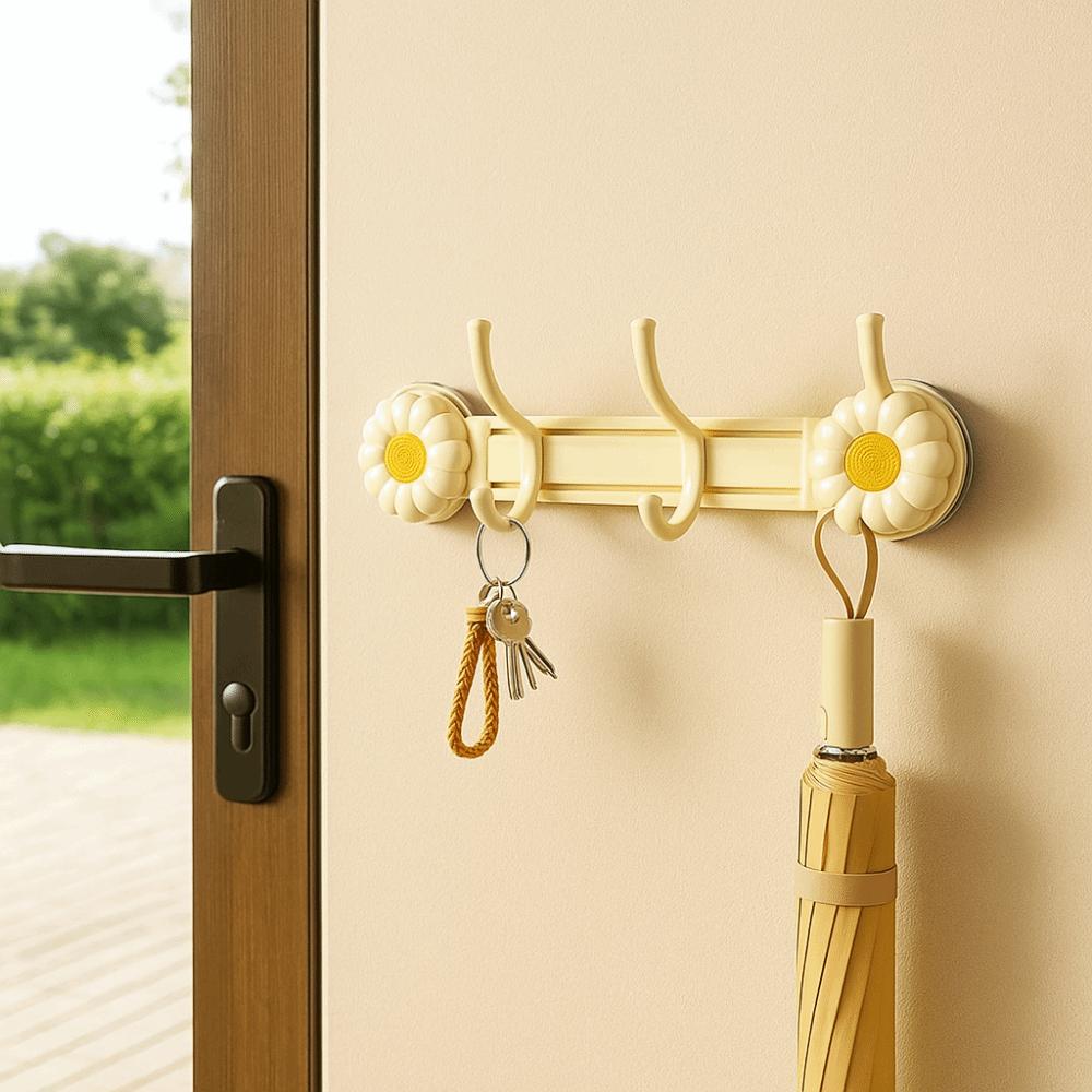 Punch-free Suction Cup Door Rear Hooks Wall Mounted Kitchen Storage Hook Bathroom