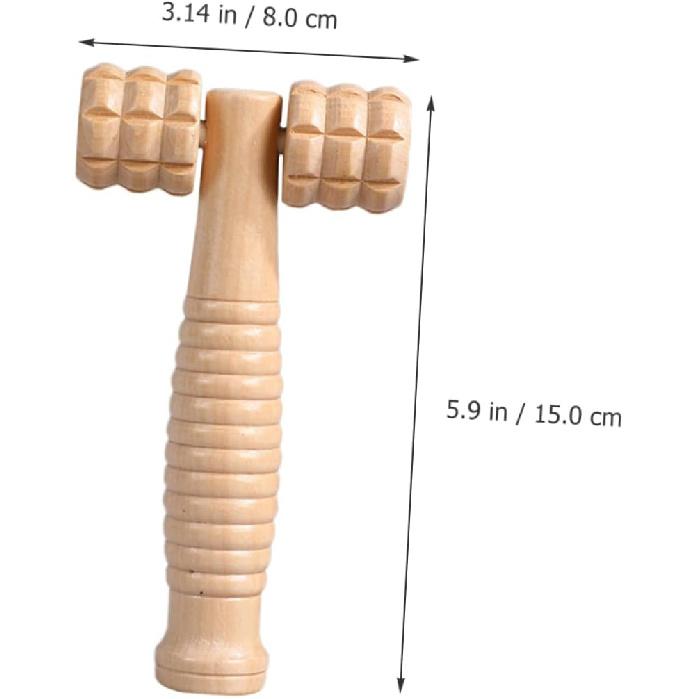 3Pcs Wooden Massage Roller Set Multi Functional Body and Foot Massager Tool for Deep Tissue Relief Muscle Relaxation and Acupressure Therapy