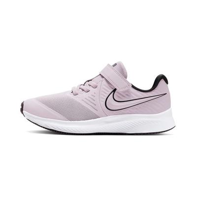 Star Runner 2 Dämpfung, Abriebfeste Niedrige Laufschuhe Weiß Lila Kinder im Alter von 3-7 Jahren AT1801-501