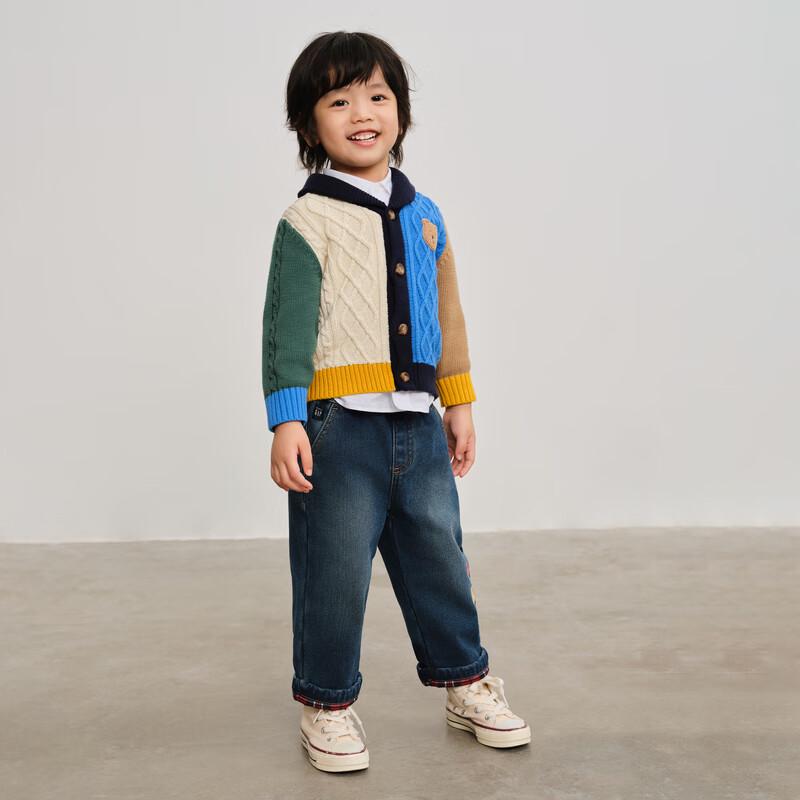 Gap Toddler Boys Fleece Lined Bear Patch Jeans