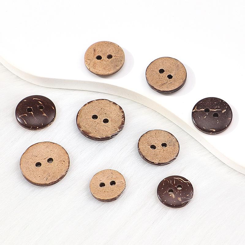 Natuurlijke Witte Kokosnootschaal Twee-Gats Knoppen voor Kinderkleding en Baby Shirts