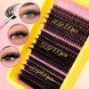 60D 100D 3D Cluster False Eyelash Set - DIY Segmented Lashes with Hot Melt Style for Dense, Natural Look