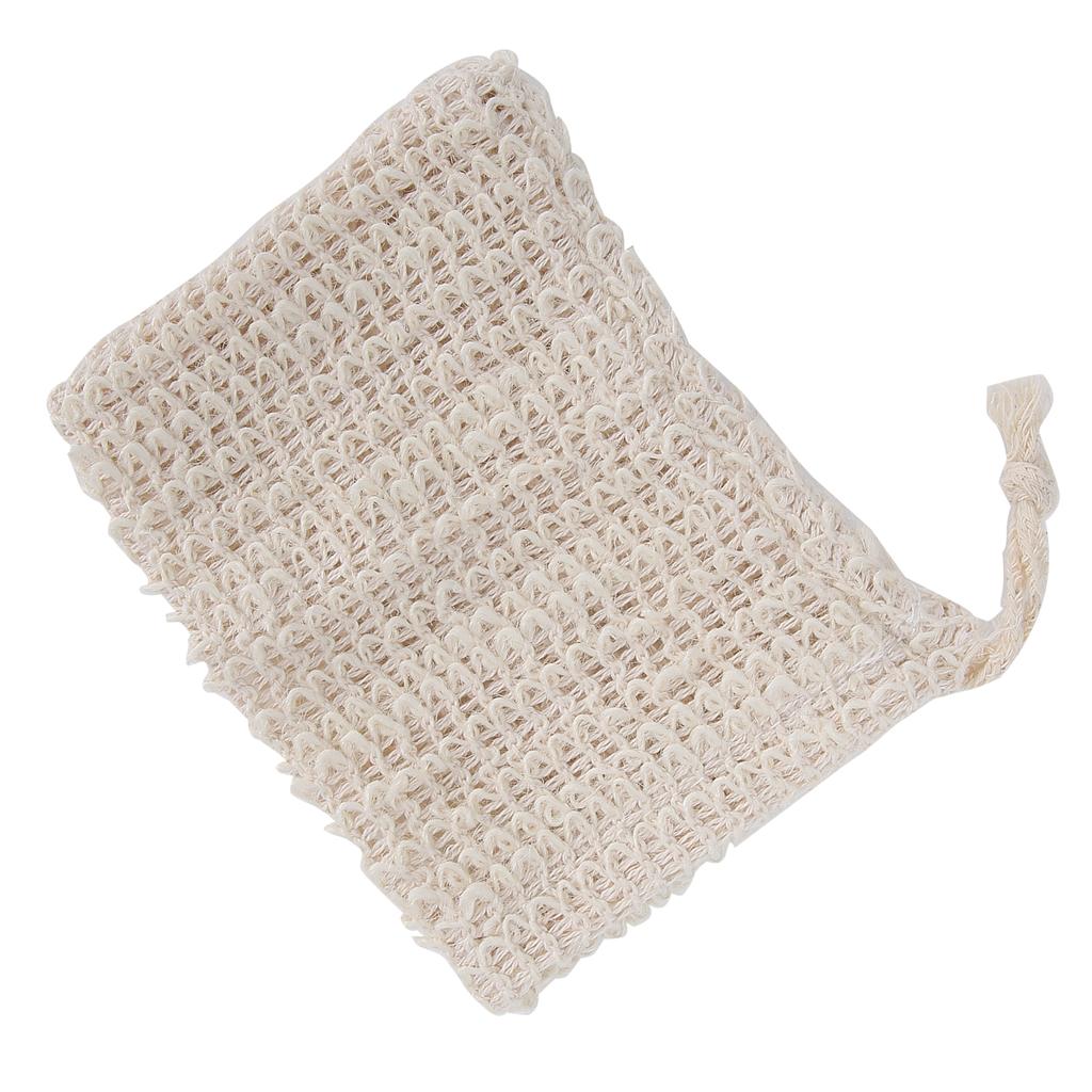 Natural Ramie Soap Bag Foaming Drying Soap Mesh Bath Exfoliating Massage Soap Saver Bag
