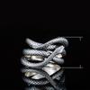 Cao Shi 2021 Retro Silver-Plated Snake Unisex Ring