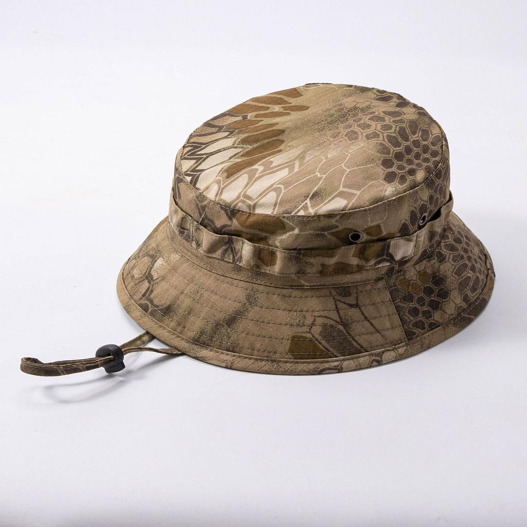 1 Stück Taktische Camouflage Boonie Eimerhüte für Herren, Outdoor Camouflage Fischerkappe Training Reise Winddicht Jagd Wanderkappe