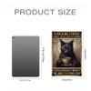 Vintage Funny Touch My Coffee Black Cat Art Poster Tin Signs For Funny Tin Signs Home Bar Kitchen Decoration Sign