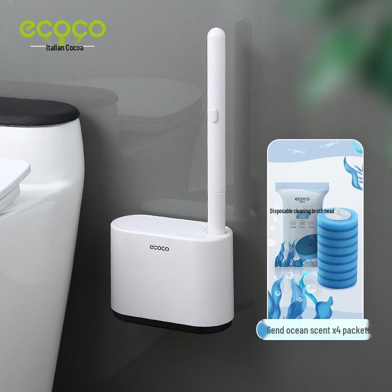 Wall-Mounted Disposable Toilet Brush - 2023 Enhanced Cleaning Tool for Complete Bathroom Hygiene