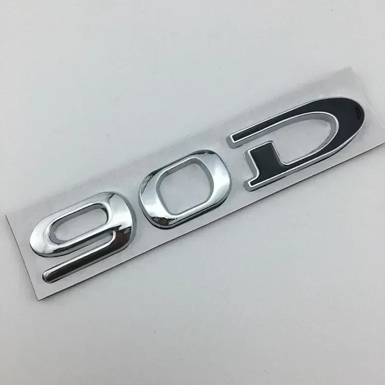 mghxj4 For Tesla MODEL 3 S X Y 75D 85D 90D 100D Rear Boot Trunk Tailgate Emblem Badge Sticker 3D Metal Car Styling Accessories
