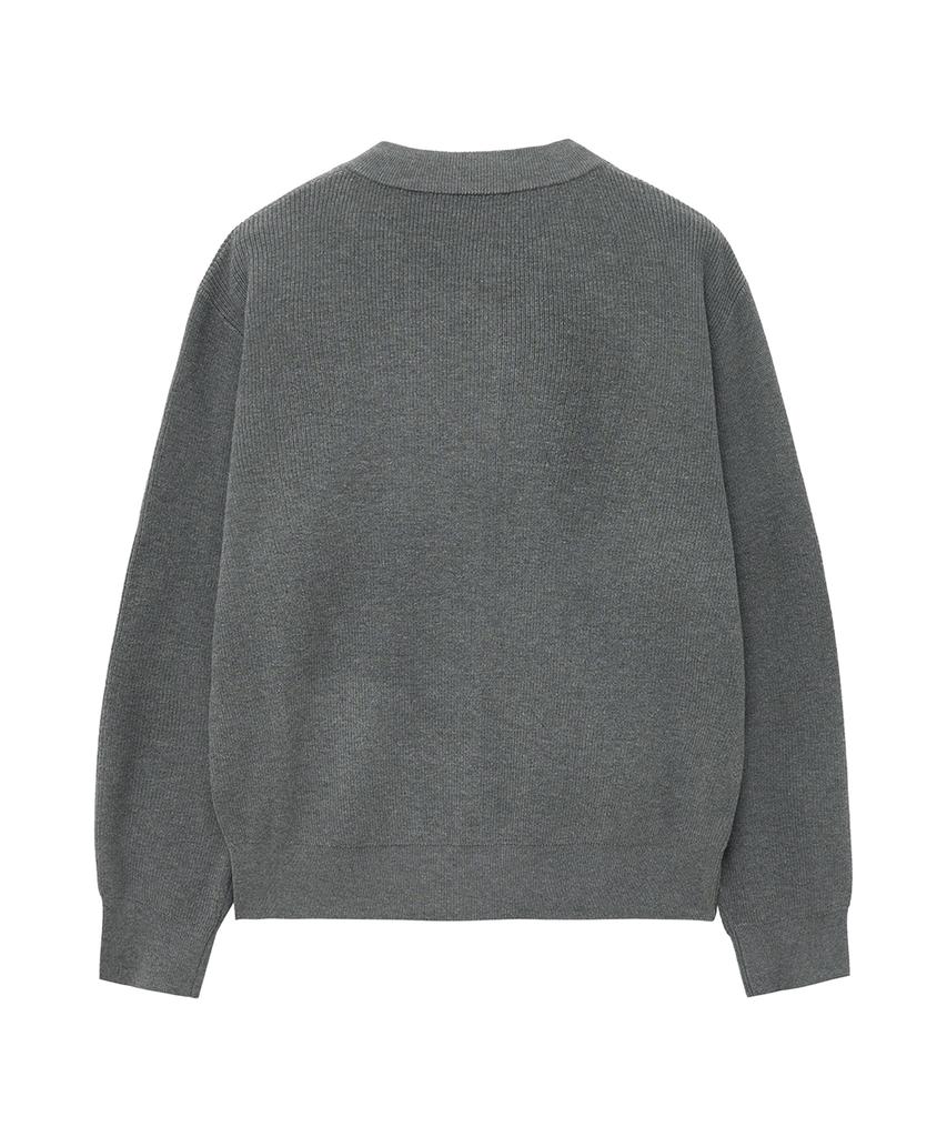 Big Union Zip-Up Knit Jacket (Gray)