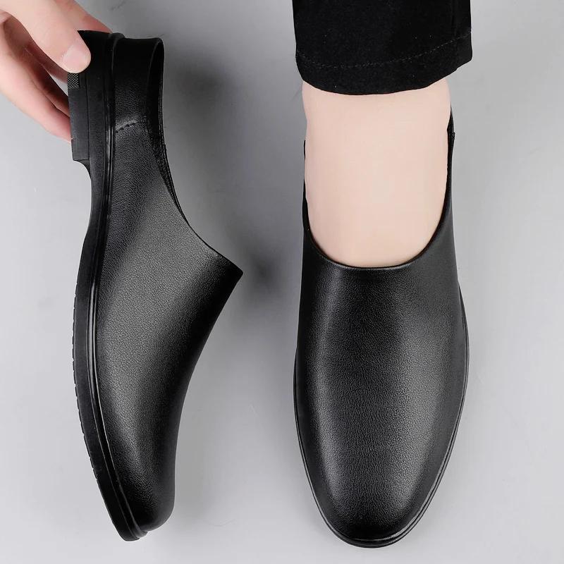 Fashion Fashion Men Half Loafers Genuine Leather Slippers 2025 New Loafer Slides Breathable Mules for Man Outdoor Lightweight Half Shoes