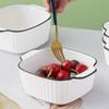 4PCS Heat-resistant Lasagna Baking Pan with Handle Rice Bowl Steamed Egg Bowl  Dessert
