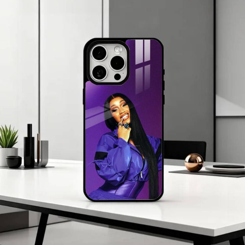 Rapper Cardi B Phone Case For iPhone17,16,15,14,13,12,11 Plus,Pro Max Magnetic For Magsafe Wireless Charging