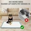 Honden Plasmat Houder/Herbruikbare Siliconen Plasbak/Hoge Randen/Makkelijk Schoon te Maken/Inclusief 8 Bevestigingsclips/Ideaal voor Hondenzindelijkheidstraining