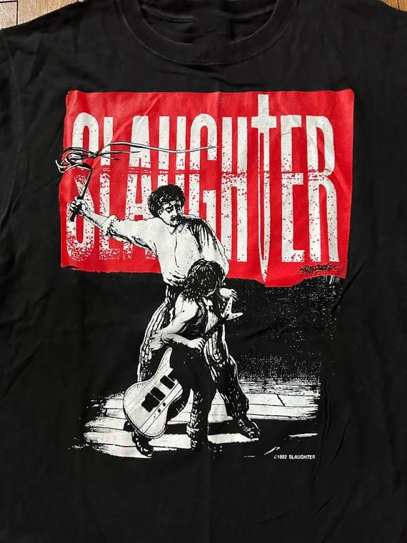 

1992 Slaughter Band The Wildlife Tour Black Unisex S4XL TShirt YA846 Unisex T-Shirt XXXL