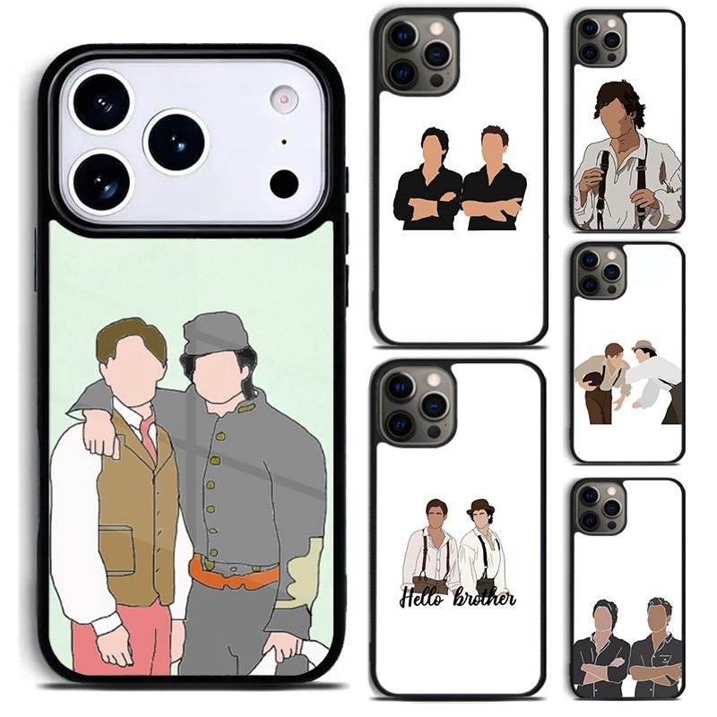 Damon and Stefan Vampire Diaries Phone Case For iPhone 17 16 15 14 13 12 11 Pro Max Plus 17Air Soft Silicone Cover