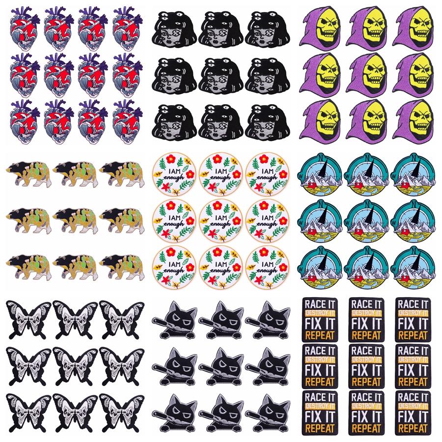 

10 шт. / Лот Оптовая вышивка Патч-утюг на нашивках для одежды Нашивки на одежде Куртки Декор Аппликация Швейные принадлежности