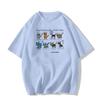 American cotton short-sleeved t-shirt women's summer new loose large size fat mm design sense niche half-sleeved thin top