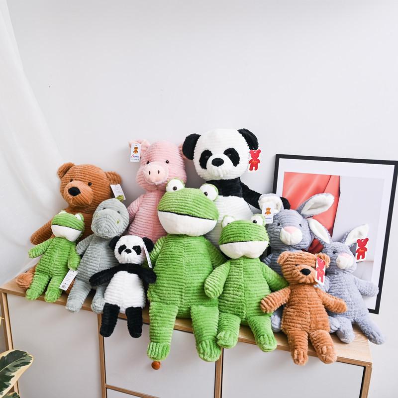 Panda Dinosaur Striped Panda Frog Plush Toy Stuffed Animal Doll Children Gift