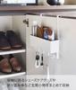 Yamazaki Smart Shoe Cabinet Door Storage Rack with 24cm W x 10cm D x 26cm H using door included Umbrella and Shoe Care Entryway Product 5536 Hooks,