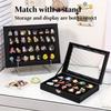 Collectible Badge and Brooch Display Box with Clear Dustproof Cover Jewelry Storage Holder Gift for Home Use