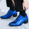 New Men Pointed Glitter Gold Silver Casual Patent Leather Shoes Male Oxfords Wedding Dress Formal Flats Footwear Zapatos Hombre