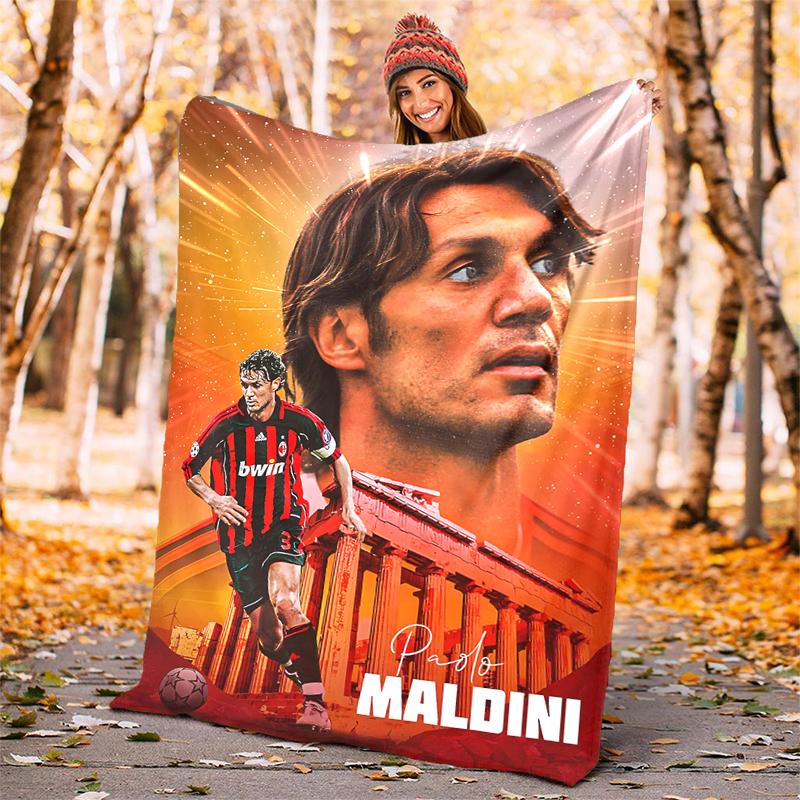 Maldini Flannel Blanket Soft All-Season Throw, Design for Camping, Car Travel, Hiking Sofa, Bed, Office Perfect Gift for Parties