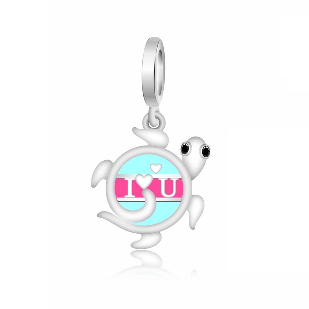 Underwater World 925 Silver Starfish Coral Seahorse Shell Octopus Crab Pendant Fit DIY Bracelet Necklace Matching Gifts