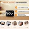 Kitchen & Classroom Timer with Strong Magnet, Digital Countdown/Up, Large Display with Adjustable Brightness & Sound Easy to Use