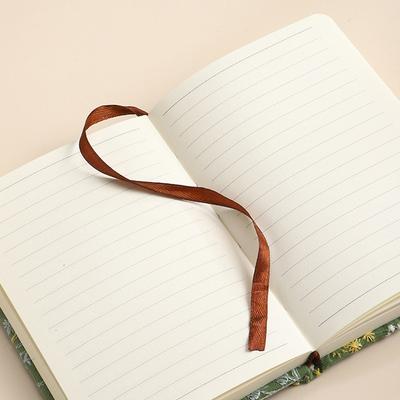 1Pc A6 Irregular Embroidery Flower Notebook Portable Handbook Ultra-Thick Student Diary High-Value Simple Notebook For Students