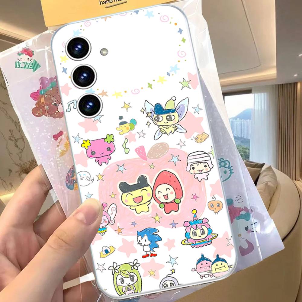 Cute T-tamagotchi-S Anti-Fingerprint Transparent Phone Case For Samsung Galaxy A52,A12,A51,S24,S23,S22ULTRA,S21 Edge,S20LITE,Plu