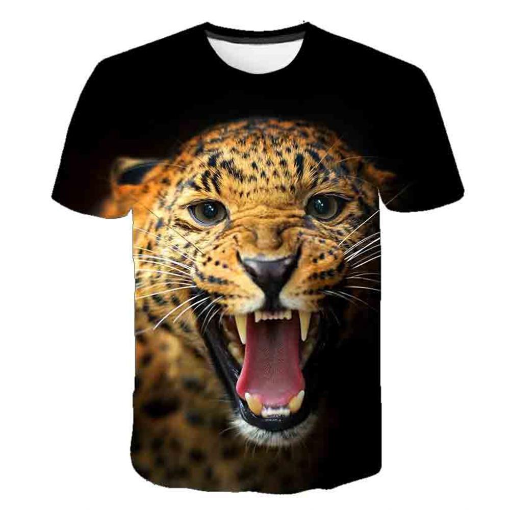 3D Lion Printing T-shirt for Boys and Girls, Cool and Ruler, Fashion, Personality